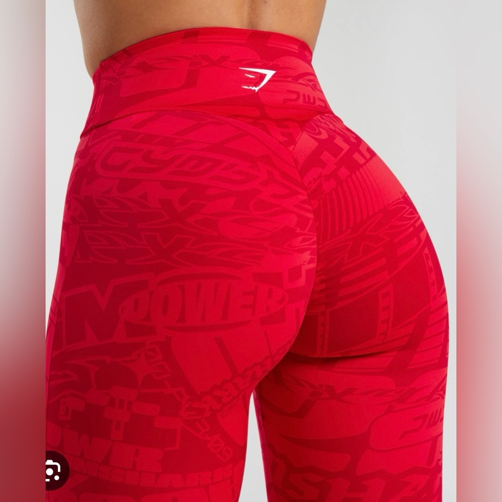 ISO Gymshark Zesty Red Power Leggings
